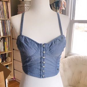 Abercrombie & Fitch Bustier Bralette Crop Top